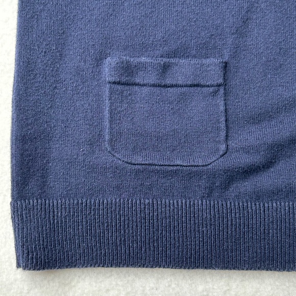 H&M Women's Basic Long Sleeve Button Up Cardigan Sweater Size Small Navy Blue - Picture 4 of 13